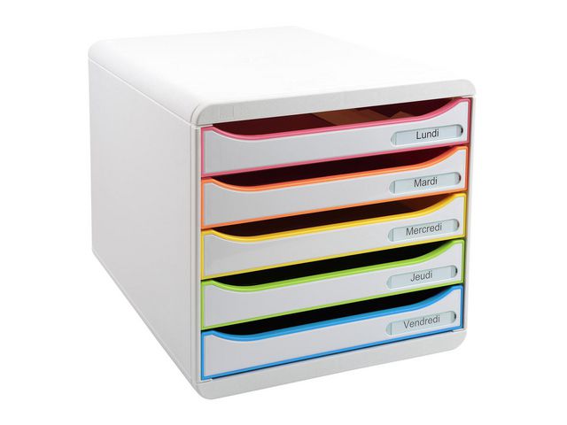 Blankettbox EXACOMPTA BIGBOX 5 lådor vit